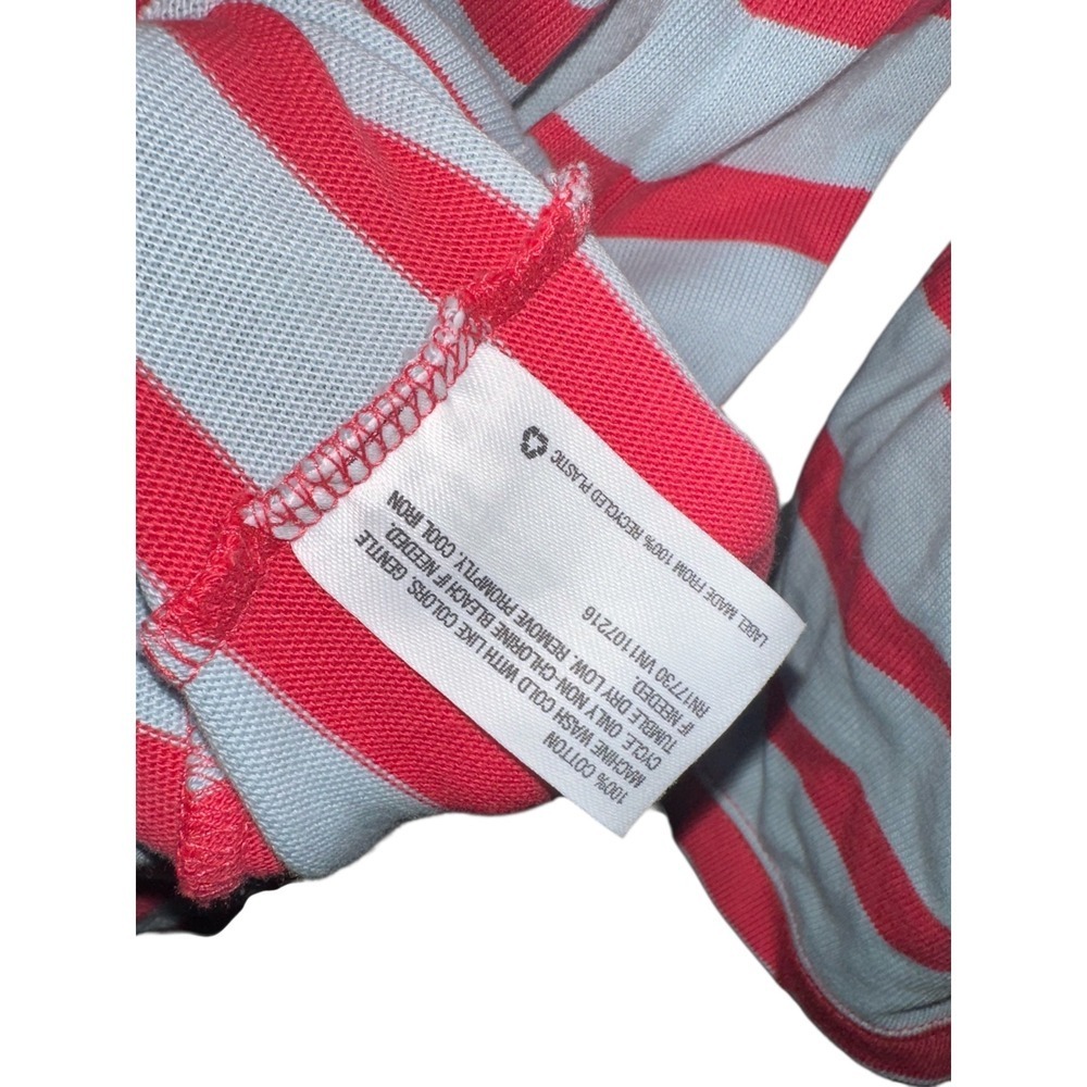 HATCH The Nines Striped Boat Neck Pocket Dress Red Light Blue Cotton size Medium - Picture 8 of 10